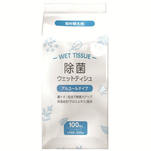 除菌ウェット　アルコール　詰替　１００枚×３６Ｐ