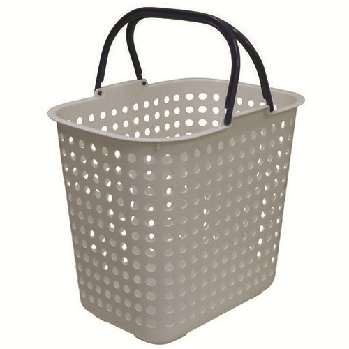 ドットバスケット　深型　ホワイト