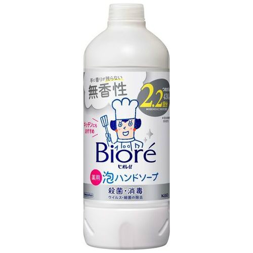 ビオレｕ泡ハンドソープ　無香　つめかえ　４３０ｍＬ