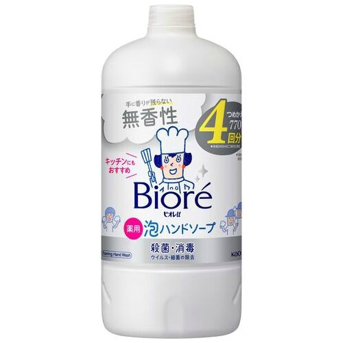 ビオレｕ泡ハンドソープ　無香　つめかえ　７７０ｍＬ