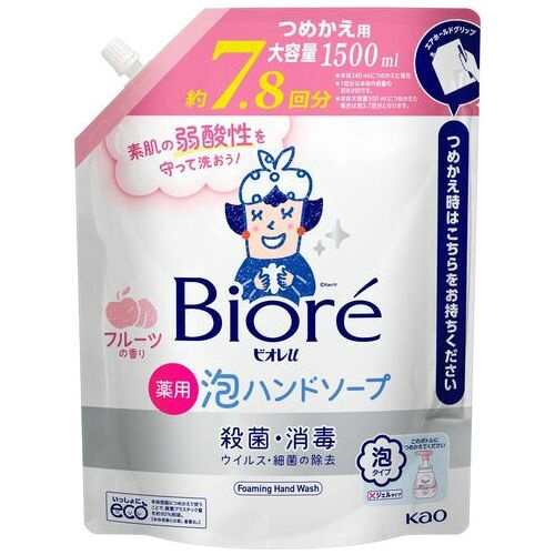 ビオレｕ泡ハンドソープ　フルーツ　業務用　１．５Ｌ