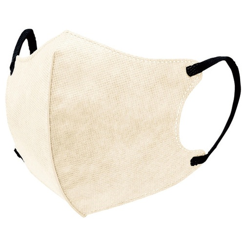 ＭＡＳＭｉＸ立体不織布マスク　Ｓベージュ×ブラック　３０枚