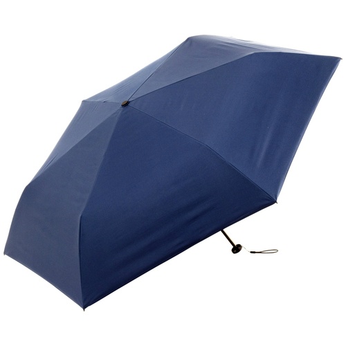 晴雨兼用折りたたみ傘　５５ｃｍ　トニカル　無地　ネイビー