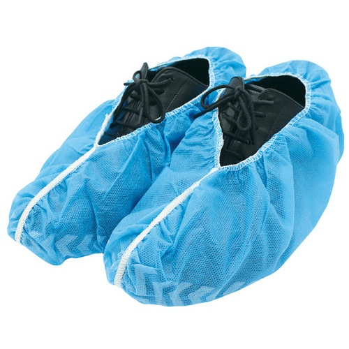 不織布シューズカバー１００枚　ブルー