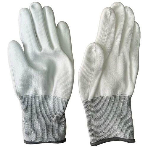 耐切創手袋　ＰＵコート　白　１０双組　Ｌ
