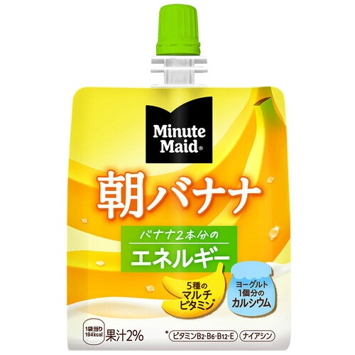 ミニッツメイド　朝バナナ　１８０ｇ　６個※