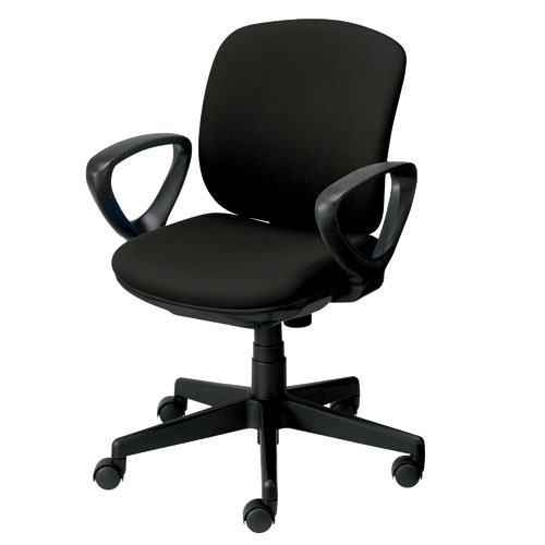 事務イス　プリセア　ＫＢ－Ｋ５６ＳＬ　肘付　ＢＫ