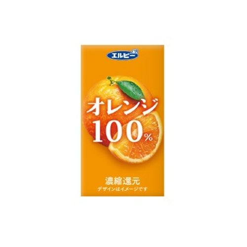 紙パックジュース　オレンジ１００％　１２５ｍＬ　２４本※