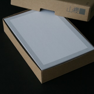 弔事はがき No.6046 鼠枠 〒グレイ枠入