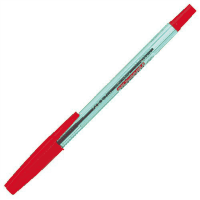 油性ボールペン　ニューハードケアＳ　０．７ｍｍ　赤　１０本入