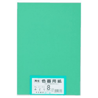 再生色画用紙　８ツ切１００枚　みどり