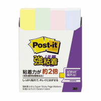 ポストイット強粘着７５ｍｍ×１４ｍｍ　パステル・混色