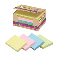 ポストイット強粘着エコ７５ｍｍ×５０ｍｍ　パステル・混色