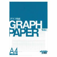 片対数グラフ用紙　Ａ４－４片１　厚口　藍　５０枚