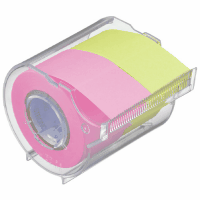 メモックロール詰替強粘着　幅２５ｍｍカッター付ローズ・レモン