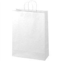 手提袋　丸紐　白　特大　Ｂ２９０Ｊ－Ｗ　５０枚