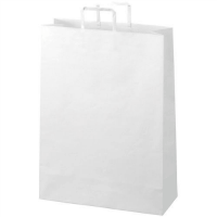 手提袋　平紐　白　特大　Ｂ２９４Ｊ－Ｗ　５０枚