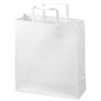 手提袋　平紐　白　小　Ｂ２９１Ｊ－Ｗ　５０枚