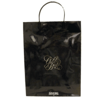 ゴールドバッグ手提袋　Ｍ　ＮＯ．０２５　紺