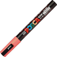 水性マーカー　ポスカ　細字　ＰＣ３Ｍ．６６　コーラルピンク