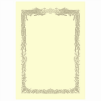 ＯＡ賞状用紙　クリーム　横書用　Ａ４　Ｎ１５０Ｊ　１００枚