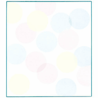 色紙　３３１２４００６　水玉ブルー
