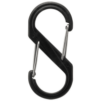 Ｓ型カラビナ　ブラック　Ｂ－ＫＲＳＡ８８－２