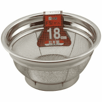 ステンレス丸ざる　１８ｃｍ