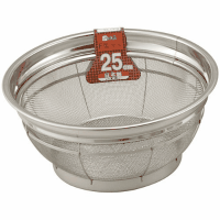 ステンレス丸ざる　２５ｃｍ
