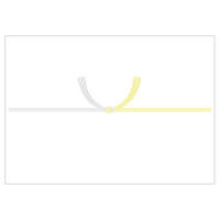 のし紙　２－２４４　Ｂ４判　黄　水引　京　１００枚