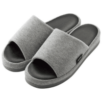 Ｗｉｔｈ低反発スリッパ　Ｌ　グレー