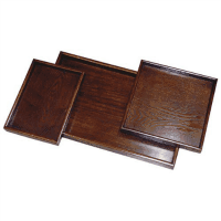 木製盆　スリーセット　７８３６３１