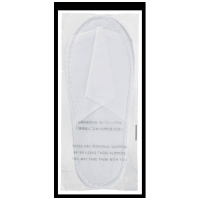 使いきり不織布スリッパ　ホワイト　１０足