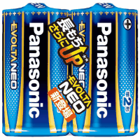 アルカリ乾電池　ＥＶＯＬＴＡＮＥＯ　単２形　２本