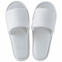 使いきり起毛スリッパ　ニット地　５足