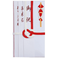 赤白７本　金封　短冊付　Ｅ－６５１　１枚