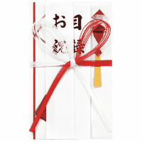 祝金封　キ－４２０　赤白７本　花結