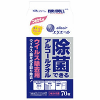 エリエール除菌できるアルコールタオルウィルス除去　詰替２４袋