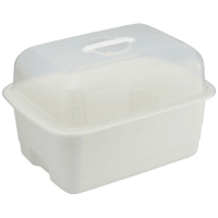 ホームホーム　ディッシュドレイナーフードツキＭ　ホワイト