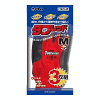 フィット手袋　タフレッド　１４７０　Ｍ　レッド　３双