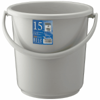 ベルクバケツ　１５ＳＢ　本体　ＧＢＥＣ１９６　ライトグレー