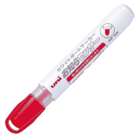 ホワイトボードマーカー　お知らせンサー　中字・丸芯　赤