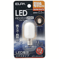 ＬＥＤランプナツメ形　ＬＤＴ１Ｌ－Ｇ－Ｅ１２－Ｇ１０１電球色