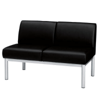 応接チェア　Ｄ４０ＬＶ－ＳＦ　ブラック　２人掛け