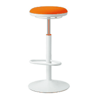 ハイスツール　ＣＮ－０５ＧＲＦ　オレンジ　布張り