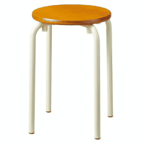 丸スツールＰＳ－７４１－Ｉ　木目　ＳＨ４６０