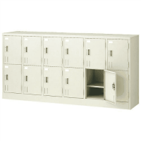 多人数ロッカー　ＳＨ－Ｇ１２Ａ　１２人用錠付　取寄品
