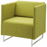 応接チェア　ＬＤＰ　背・両肘付　ＹＧ