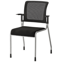 会議イスＭＣ－４　ＢＫ　固定脚