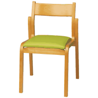 会議イスＭＦ－Ｃ４ＮＮ　ＧＲ　グリーン　木製